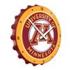 The Fan-Brand NCAA Minnesota Golden Gophers: Maroon - Bottle Cap Wall Clock - Sports Team Bar Sign Dcor - Home, Dorm, Garage, Office, Fan Cave view 2