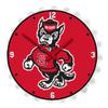 The Fan-Brand NCAA NC State Wolfpack: Mascot - Bottle Cap Wall Clock - Sports Team Bar Sign Dcor - Home, Dorm, Garage, Office, Fan Cave view 1