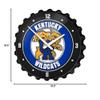 The Fan-Brand NCAA Kentucky Wildcats: Mascot: Black - Bottle Cap Wall Clock - Sports Team Bar Sign Dcor - Home, Dorm, Garage, Office, Fan Cave view 4