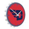 The Fan-Brand NCAA Dayton Flyers: Flying D: Red - Bottle Cap Wall Clock - Sports Team Bar Sign Dcor - Home, Dorm, Garage, Office, Fan Cave view 2