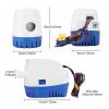 wrtgerht Mini Power Small Pump Portable Automatic Boat Bilge Pump 12V Boat Water Exhaust Pump 1100GPH Auto Submersible Electric Water Pumps view 2