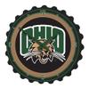 The Fan-Brand NCAA Ohio Bobcats: Black - Bottle Cap Wall Clock - Sports Team Bar Sign Dcor - Home, Dorm, Garage, Office, Fan Cave view 1