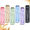 Reusable Travel Utensils Set with Case, 6 Sets Wheat Straw Portable Knife Fork Spoons Cutlery, Eco-Friendly BPA Free Plastic Tableware for Kids Adults Travel Picnic Camping Utensils view 1