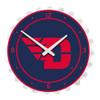 The Fan-Brand NCAA Dayton Flyers: Flying D: Navy - Bottle Cap Wall Clock - Sports Team Bar Sign Dcor - Home, Dorm, Garage, Office, Fan Cave view 1
