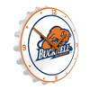 The Fan-Brand NCAA Bucknell Bisons - Bottle Cap Wall Clock - Sports Team Bar Sign Dcor - Home, Dorm, Garage, Office, Fan Cave view 2