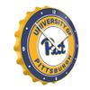 The Fan-Brand NCAA Pitt Panthers: Gold - Bottle Cap Wall Clock - Sports Team Bar Sign Dcor - Home, Dorm, Garage, Office, Fan Cave view 2