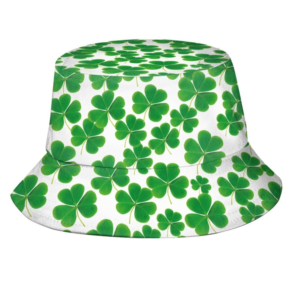 St. Patrick's Day Bucket Hat for Women Men Summer Hats Fashion Fisherman Hat Outdoor Travel Beach Sun Hat