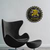 The Fan-Brand NCAA Wichita State Shockers - Bottle Cap Wall Clock - Sports Team Bar Sign Dcor - Home, Dorm, Garage, Office, Fan Cave view 3