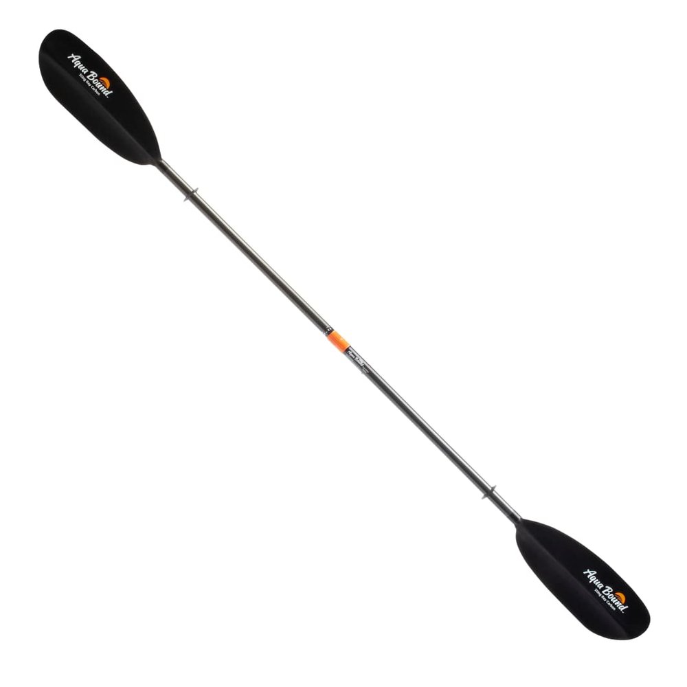 AQUA BOUND Sting Ray Carbon 2-Piece Kayak Paddle with Posi-Lok Ferrule, Carbon Shaft, Reinforced Nylon Dihedral Blades for Flatwater Touring and Kayak Fishing (240 cm)