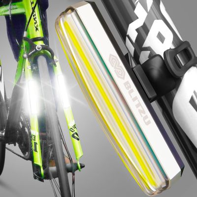 BLITZU Cyborg 200H Bike Lights Headlight USB-C Rechargeable LED Bicycle Light for Night Riding, This Product is Designed to Enhance Visibility, not to Illuminate The Road Ahead.