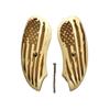Maple American Flag Extended Bond Arms Derringer Grips (Original Wide Frame) X view 1