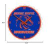 The Fan-Brand NCAA Boise State Broncos: Broncos - Bottle Cap Wall Clock - Sports Team Bar Sign Dcor - Home, Dorm, Garage, Office, Fan Cave view 4