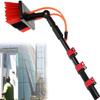 Water Fed Pole Kit,Water Fed Brush Window Cleaning Pole, Window Cleaning Brush, Water/Hose Fed Pole, Cleaning Photovoltaic And Solar Panels/35cm Water Brush (Size : 35FT/10.8M) view 1
