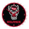 The Fan-Brand NCAA NC State Wolfpack: Tuffy - Bottle Cap Wall Clock - Sports Team Bar Sign Dcor - Home, Dorm, Garage, Office, Fan Cave view 1