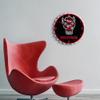 The Fan-Brand NCAA NC State Wolfpack: Tuffy - Bottle Cap Wall Clock - Sports Team Bar Sign Dcor - Home, Dorm, Garage, Office, Fan Cave view 3