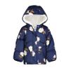 OshKosh B'Gosh Toddler Girl Puffer Jacket - Warm, Hooded Winter Coat, Navy With Stylish Allover Floral Design, Size 2T view 1