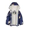 OshKosh B'Gosh Toddler Girl Puffer Jacket - Warm, Hooded Winter Coat, Navy With Stylish Allover Floral Design, Size 2T view 2