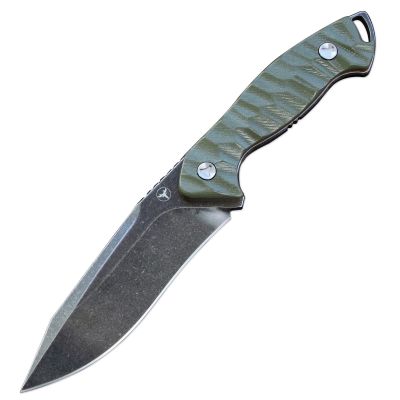 LENGREN 10.3in ATS-34 stainless steel Full Tang Fixed Blade Knife with 5.2 in Edge Blade and G10 Handle Kydex Sheath for Outdoor, Tactical, Survival and EDC (Black)