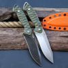 LENGREN 10.3in ATS-34 stainless steel Full Tang Fixed Blade Knife with 5.2 in Edge Blade and G10 Handle Kydex Sheath for Outdoor, Tactical, Survival and EDC (Black) view 3