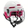 Hockey Multi Sport Helmet Combo with Face Mask Cage (White/Pink) view 1