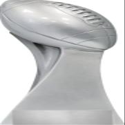 Crown Awards 13" Football Touchdown Sculpture, Football Trophy Award - Custom Engraving Included Prime