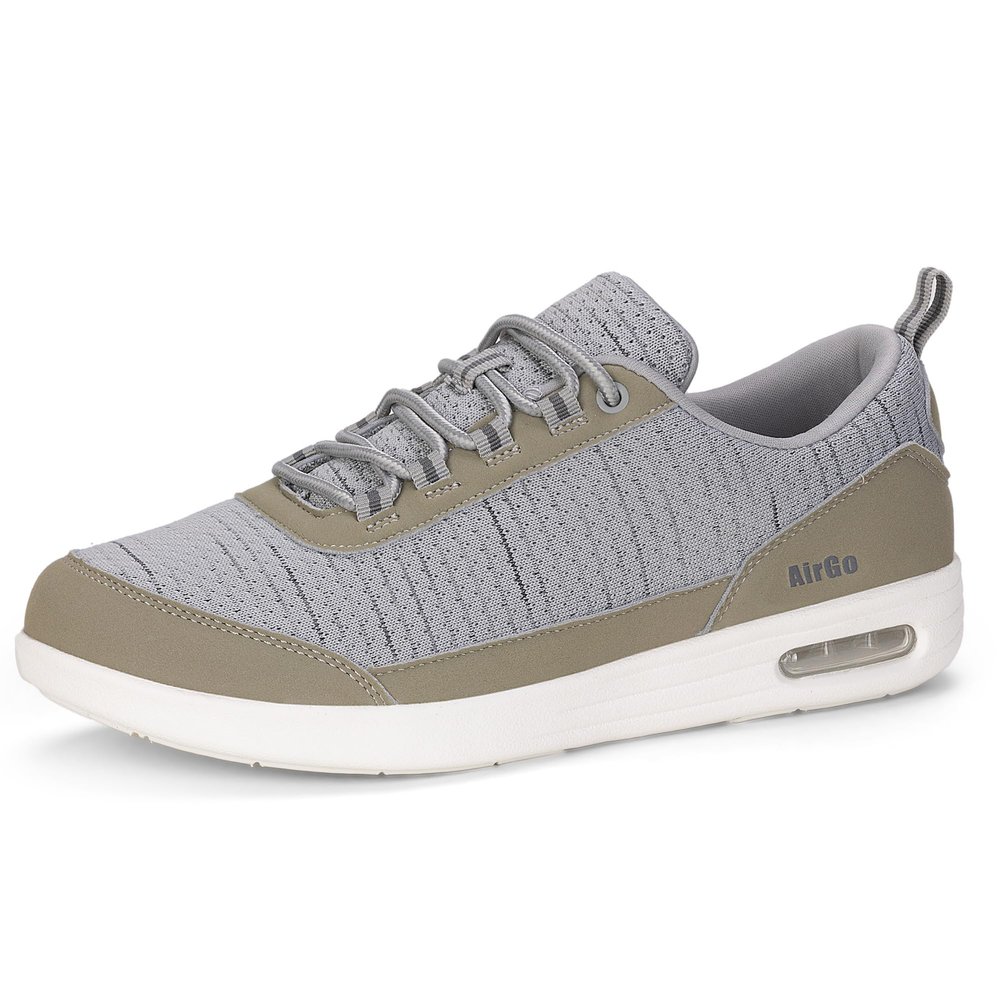 KWUKOTY Orthopedic Walking Diabetic Shoes Wide Toe Box Running Sneakers Lightweight Comfortable Shoes for Men and Women Grey