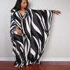 Venasha Women's Caftan Turkish Floral Print Plus Size Kaftan Dress Loungewear for Summer (8693-38) view 4