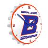 The Fan-Brand NCAA Boise State Broncos: B Logo - Bottle Cap Wall Clock - Sports Team Bar Sign Dcor - Home, Dorm, Garage, Office, Fan Cave view 2
