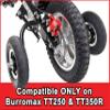 Burromax Kids Training Wheels Kit, Safe Heavy Duty Real Air Filled Tires, Compatible with Burromax TT250 TT350R Electric Mini Bikes view 2