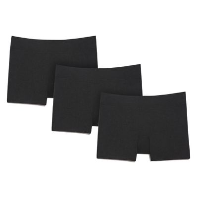 KNIX Super Leakproof Dream Short - Period Underwear for Women - Machine Washable, Reusable - Black, X-Small (3 Pack)