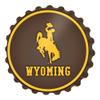 The Fan-Brand NCAA Wyoming Cowboys: Bottle Cap Wall Sign - Football, Basketball & Baseball Wall Decor - College Sports Dcor for Home, Office, Game Room, Fan Cave & Garage - USA Made view 1