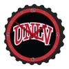 The Fan-Brand NCAA UNLV Rebels: Black - Bottle Cap Wall Clock - Sports Team Bar Sign Dcor - Home, Dorm, Garage, Office, Fan Cave view 1