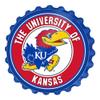 The Fan-Brand NCAA Kansas Jayhawks: Bottle Cap Wall Sign - Football, Basketball & Baseball Wall Decor - College Sports Dcor for Home, Office, Game Room, Fan Cave & Garage - USA Made view 1