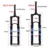 HSQMA DH Bike Air Fork 26/27.5/29 Inch Downhill Mountain Bike Suspension Fork Travel 140mm Rebound Adjust Tapered Front Fork Thru Axle Manual Lockout view 2
