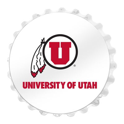 The Fan-Brand NCAA Utah Utes: Bottle Cap Wall Sign - Football, Basketball & Baseball Wall Decor - College Sports Dcor for Home, Office, Game Room, Fan Cave & Garage - USA Made