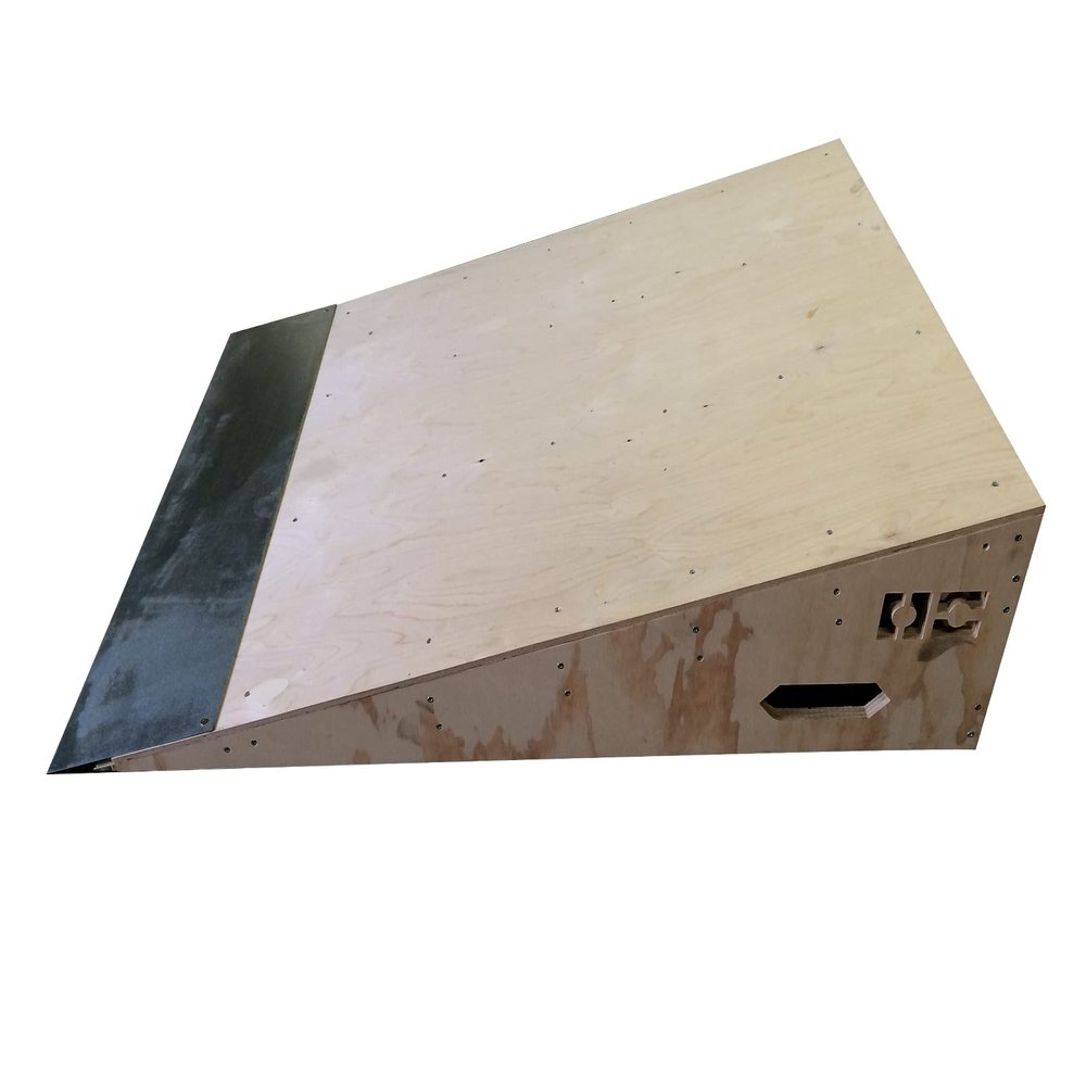 OC Ramps Wedge Bump Ramp - (3.17' W x 4' L x 12" H) Wood Skate Kicker Ramp - Great for Jumps, Catching Air and Launching Over Obstacles - Works for BMX, Scooters and Inline Skaters as Well.