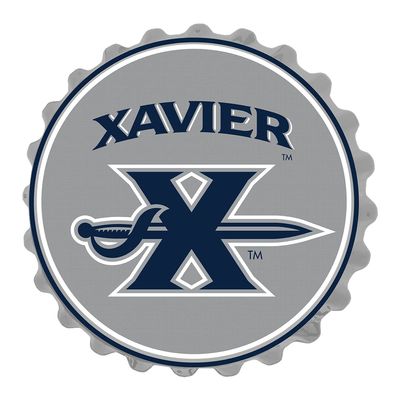 The Fan-Brand NCAA Xavier Musketeers: Saber - Bottle Cap Wall Sign - Football, Basketball & Baseball Wall Decor - College Sports Dcor for Home, Office, Game Room, Fan Cave & Garage - USA Made