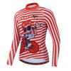 Uriah Men's Cycling Jersey Thermal Fleece Long Sleeve Reflective with Rear Zippered Bag Bag Cheer Race Size XXL view 1