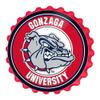 The Fan-Brand NCAA Gonzaga Bulldogs: Bottle Cap Wall Sign - Football, Basketball & Baseball Wall Decor - College Sports Dcor for Home, Office, Game Room, Fan Cave & Garage - USA Made view 1