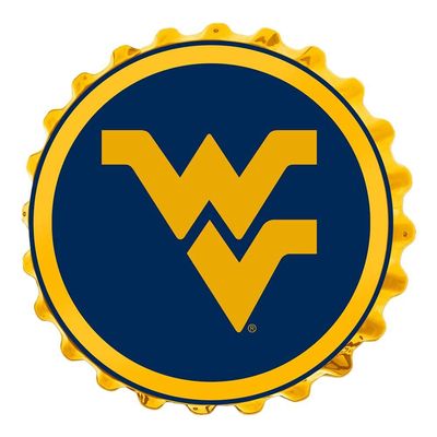 The Fan-Brand NCAA West Virginia Mountaineers: Bottle Cap Wall Sign - Football, Basketball & Baseball Wall Decor - College Sports Dcor for Home, Office, Game Room, Fan Cave & Garage - USA Made