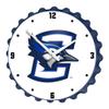 The Fan-Brand NCAA Creighton Bluejays: White - Bottle Cap Wall Clock - Sports Team Bar Sign Dcor - Home, Dorm, Garage, Office, Fan Cave view 1