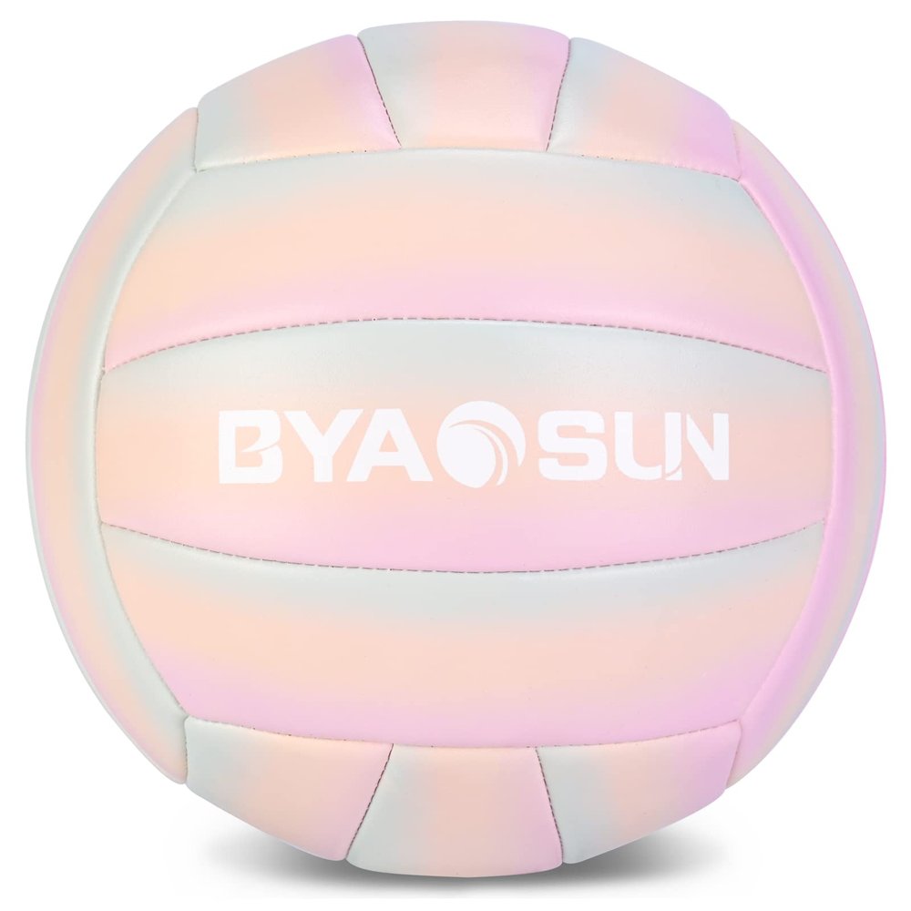 BYAOSUN Soft Official Volleyball for Indoor Outdoor Beach, Size 5 Training Volleyball for Beginner Teenager Adult