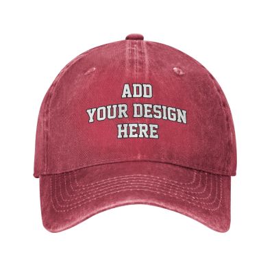 Customizable Hat Design Your Own Hat Mens Womens Custom Baseball Cap Classic Dad Hat Denim Hat Navy Blue Baseball Cap