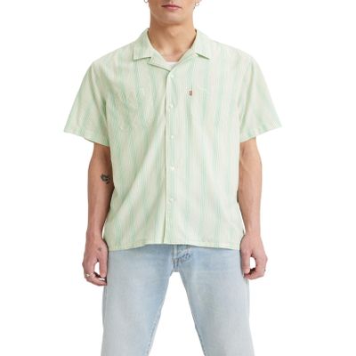 Levi's Men's Short Sleeve Classic Camper Shirt, (New) Georgie Wasabi, 2X-Large