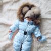 Boy Baby Coat Jumpsuit Warm Girl Winter Infant Jacket Outerwear Hooded Romper Boys Coat&jacket Baby (P-Blue, 3-6 Months) view 3