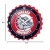 The Fan-Brand NCAA Gonzaga Bulldogs: Red - Bottle Cap Wall Clock - Sports Team Bar Sign Dcor - Home, Dorm, Garage, Office, Fan Cave view 4