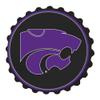 The Fan-Brand NCAA Kansas State Wildcats: Bottle Cap Wall Sign - Football, Basketball & Baseball Wall Decor - College Sports Dcor for Home, Office, Game Room, Fan Cave & Garage - USA Made view 1