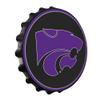 The Fan-Brand NCAA Kansas State Wildcats: Bottle Cap Wall Sign - Football, Basketball & Baseball Wall Decor - College Sports Dcor for Home, Office, Game Room, Fan Cave & Garage - USA Made view 2