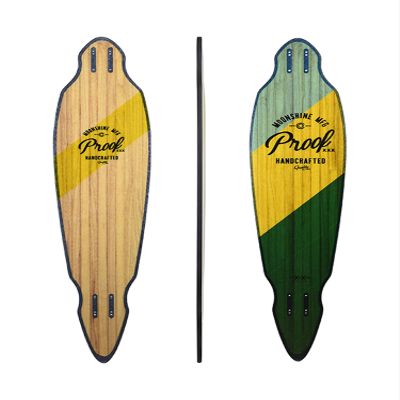 Proof - Longboard Skateboard, Waterproof, Durable, Lightweight, Cruiser, by Moonshine Manufacturing (Deck ONLY)