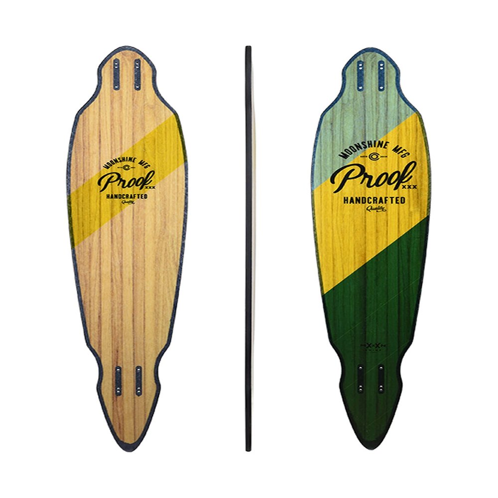 Proof - Longboard Skateboard, Waterproof, Durable, Lightweight, Cruiser, by Moonshine Manufacturing (Deck ONLY)